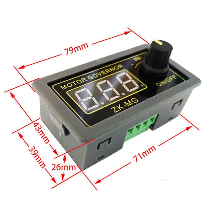 ماژول کنترل دور موتور DC مدل ZK-MG دیمر PWM 5A