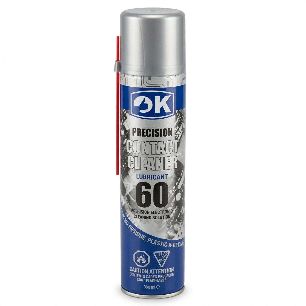 اسپری کنتاکت شور چرب OK مدل 60 (Lubricant) - روانکننده و محافظ قطعات الکترونیکی