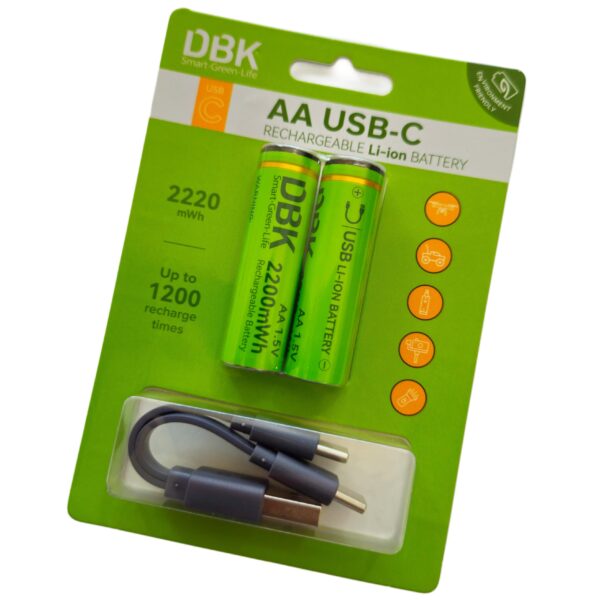 باطری قلمی شارژی DBK USB