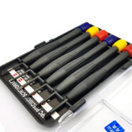 ست پیچ گوشتی ساعتی سانتوس مدل ST-2061B – مجموعه ۶ عددی دقیق با سری چرخان