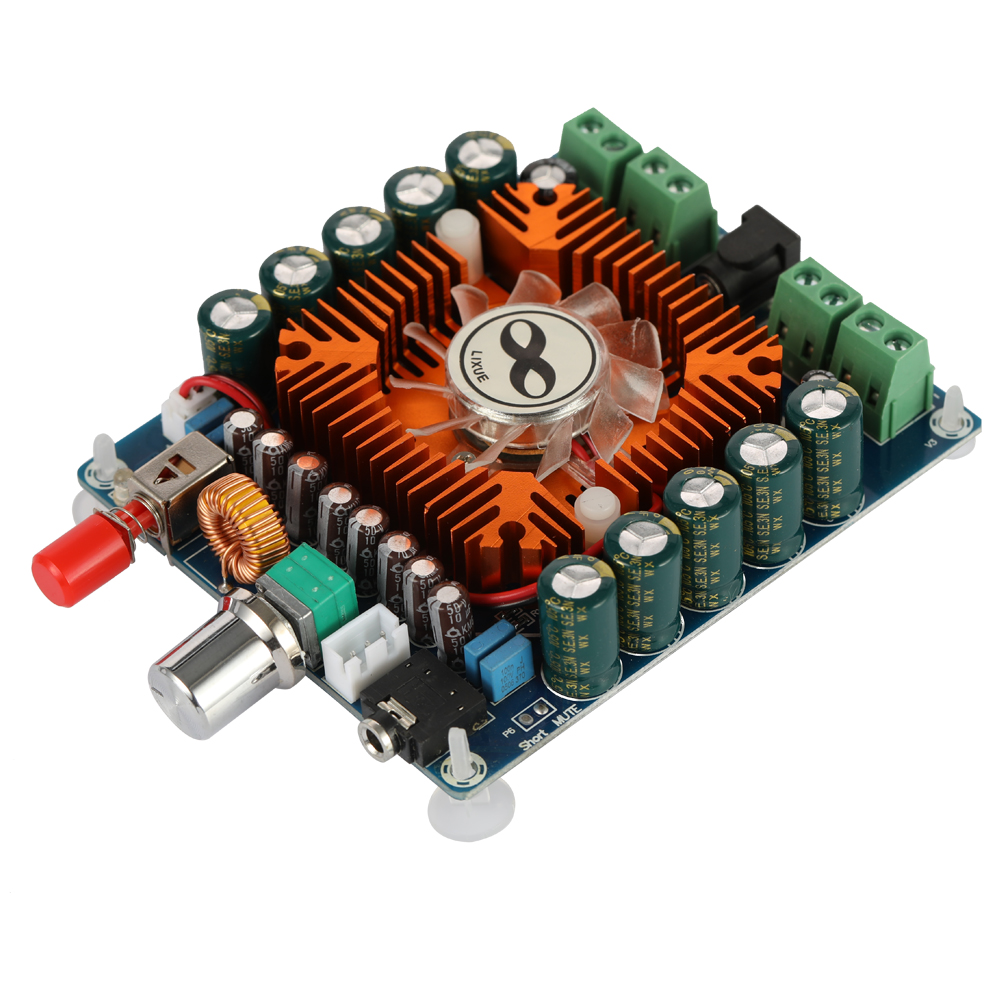 ماژول آمپلی فایر 4 کانال 50 وات مدل XH-M521 فن دار ماژول آمپلی فایر 4 کانال 50 وات مدل XH-M521 فن دار