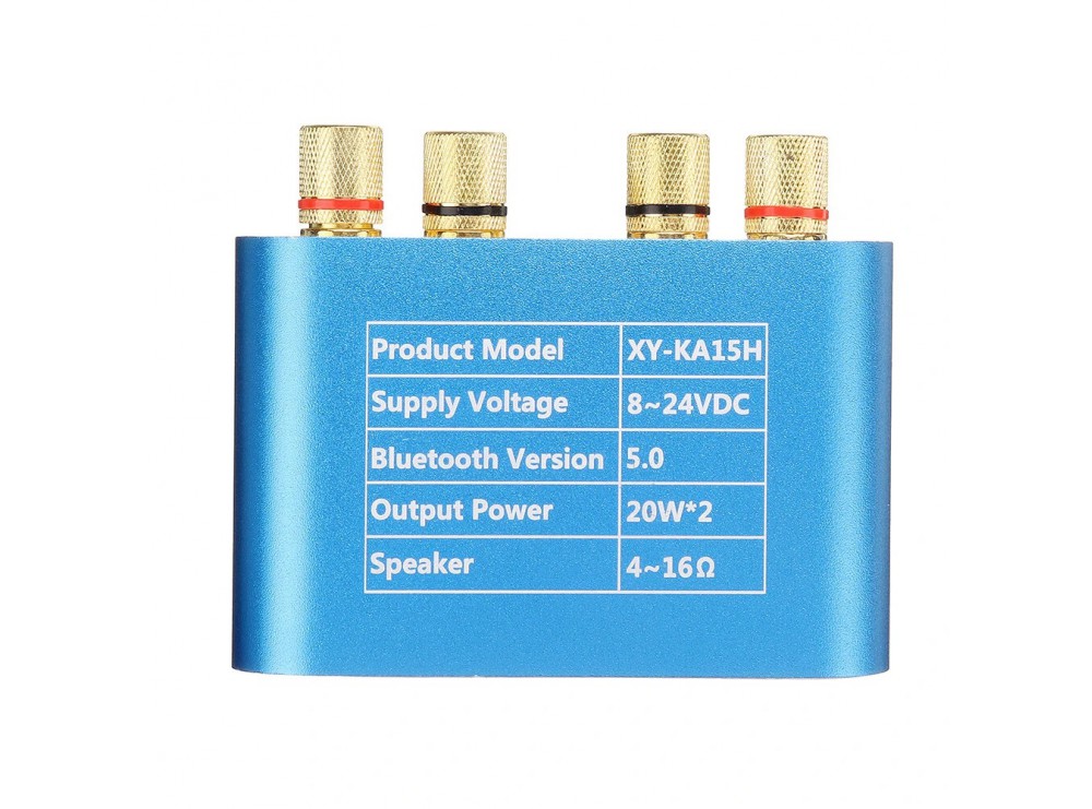 آمپلی فایر بلوتوثی استریو 20 وات Sinilink مدل XY-KA15H با ورودی Type-C و بدنه فلزی آمپلی فایر بلوتوثی استریو 20 وات Sinilink مدل XY-KA15H با ورودی Type-C و بدنه فلزی