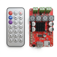 ماژول آمپلی فایر بلوتوثی استریو 2x50 وات با پنل USB، رم و ریموت کنترل