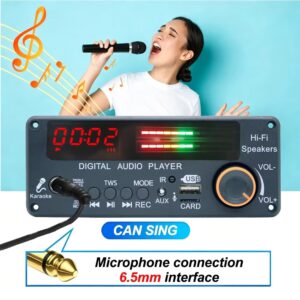 ماژول پلیر و آمپلی فایر بلوتوثی 200 وات (2x50W + 100W ساب ووفر) پنل‌دار